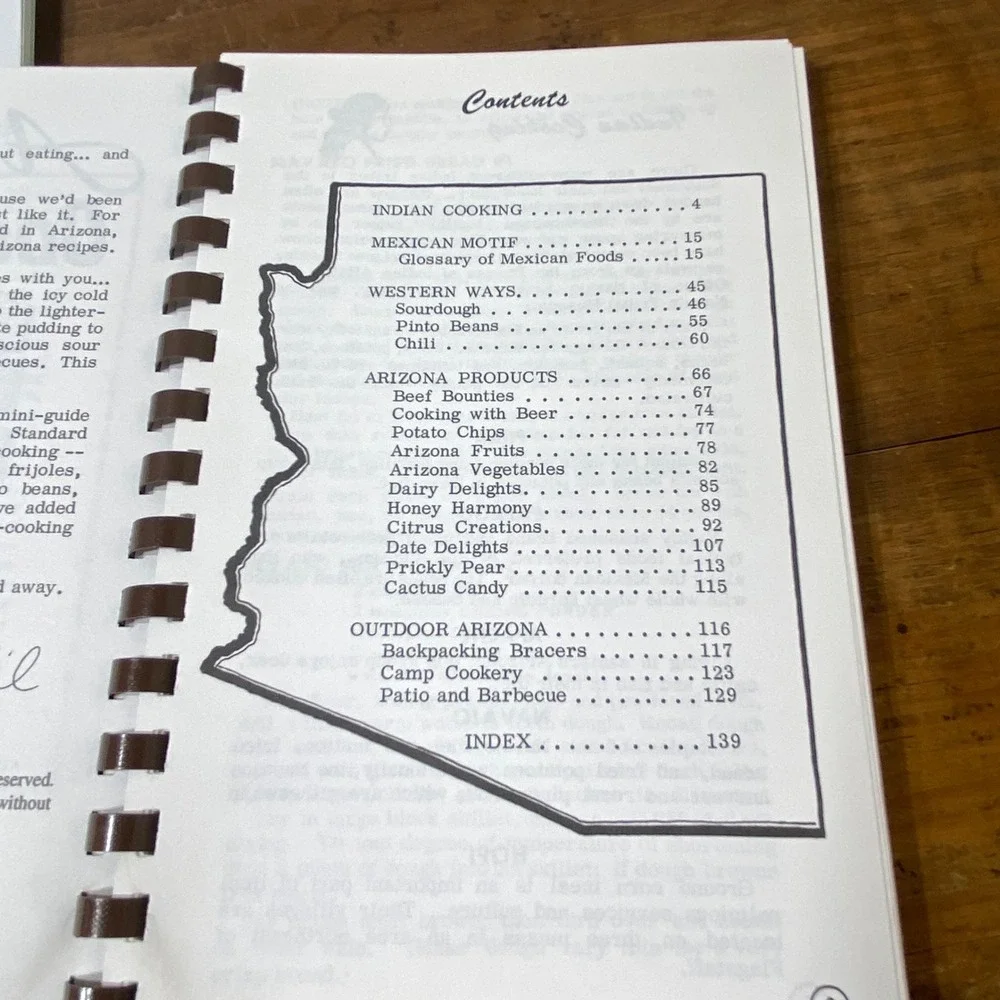 Vintage Arizona Cook Book & Indian Cooking Cook Book Lot Bruce Carlson Fischer